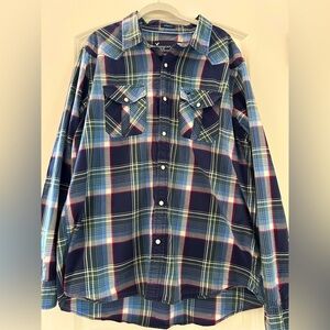 American Eagle Western Pearl Snap button down. Western. Cowboy XXL. Cotton. EUC